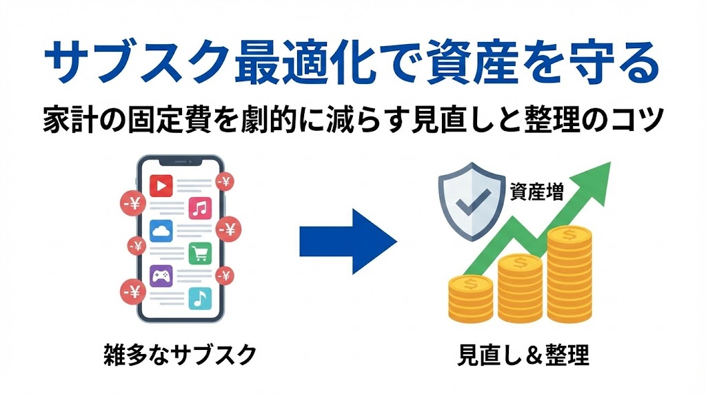 「サブスク貧乏」を脱出する！家計の固定費を劇的に減らす見直しと整理のコツ