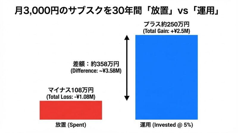 月額500円が奪う「将来の資産」を数字で把握する