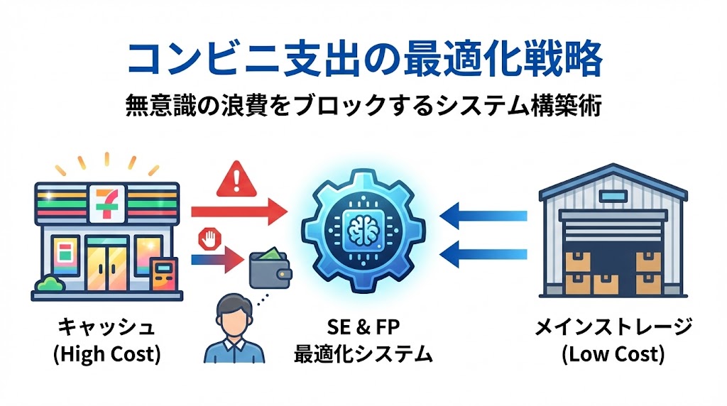 コンビニ支出を最適化する戦略：無意識の浪費をブロックするシステム構築術