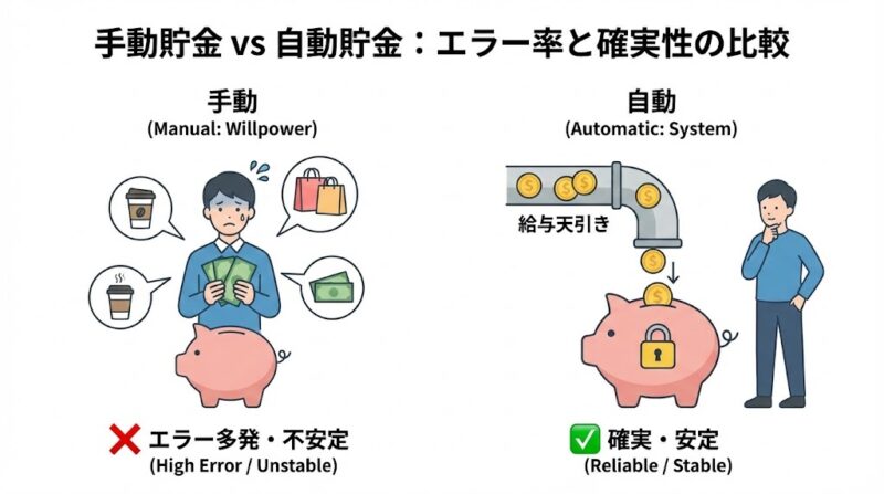 貯金の成功を左右する「先取り」という基本設計