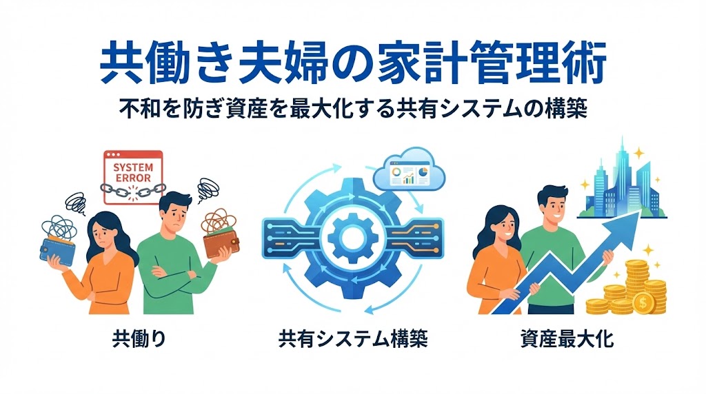 【共働き夫婦の家計管理】不和を防ぎ資産を最大化する共有システムの構築