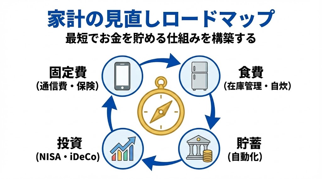 家計の見直しは何から始める？失敗しないための順番と守るべき鉄則を解説