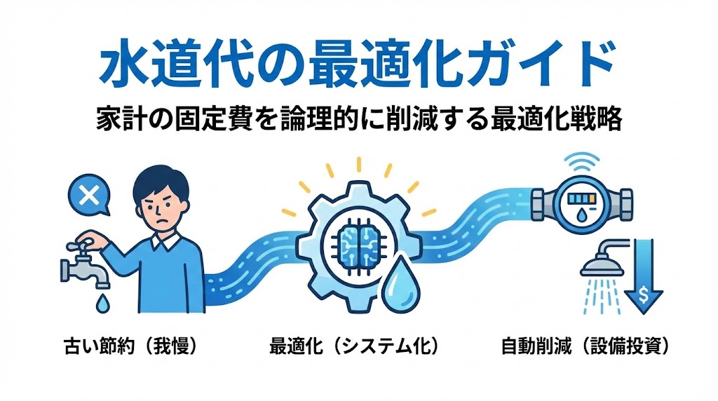 水道代を安くする方法：家計の固定費を論理的に削減する最適化ガイド