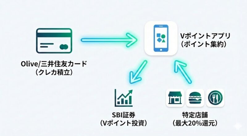 【Vポイント・Olive】ポイント二重取りの仕組み2