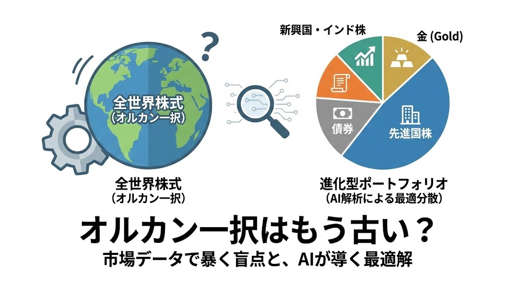 オルカン一択はもう古い？市場データで暴く「全世界株式」の構造的盲点と、AIが導き出した「進化型ポートフォリオ」の正解