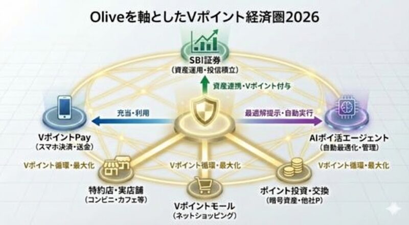 oliveを軸としたVポイント