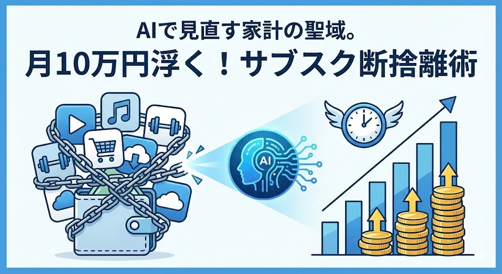 AIで見直す家計の聖域。Geminiに「銀行明細」を読み解かせて、年間10万円を浮かせるサブスク断捨離術