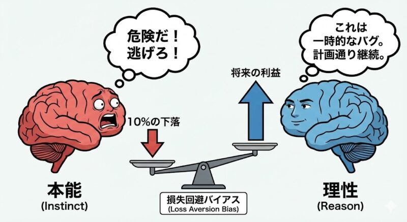 脳の「バグ」に騙されるな。損を嫌う本能が資産を壊す