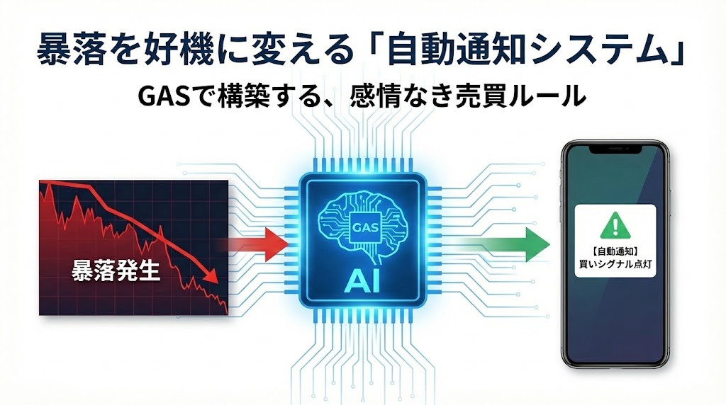 暴落をチャンスに変える自動通知システム：GASで構築する感情なき売買ルール