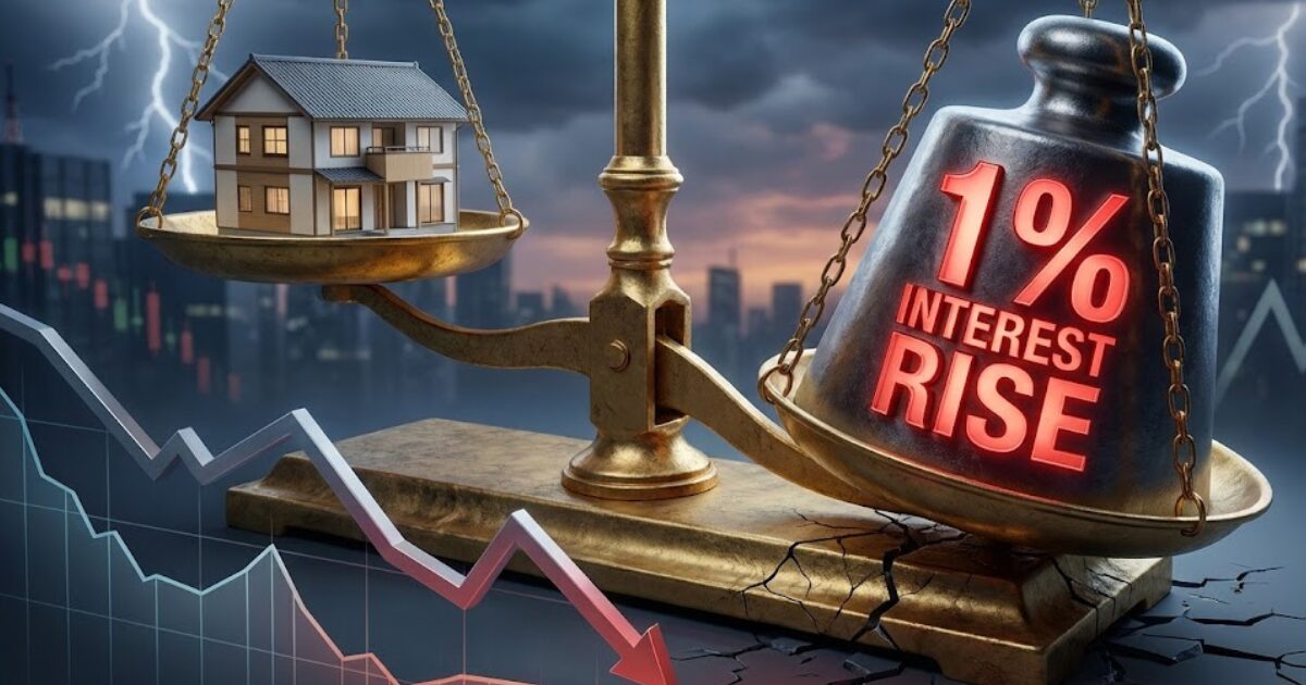 住宅ローン変動金利、もし「金利が1%」上がったら？ 月々の支払いが破綻するラインを年収別に暴露