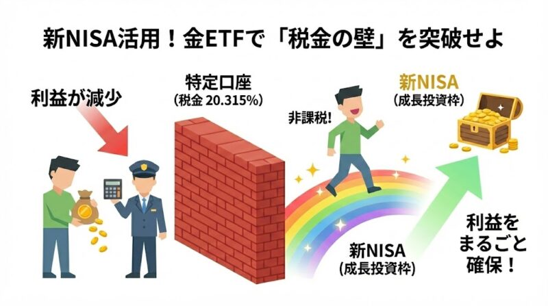新NISAを活用した「金投資」のスマートな組み込み方