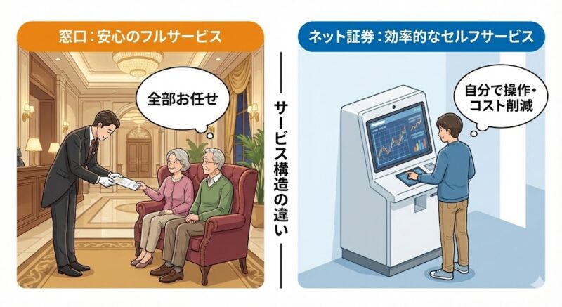 【比較表】サービスの対価と、将来の資産を天秤にかける