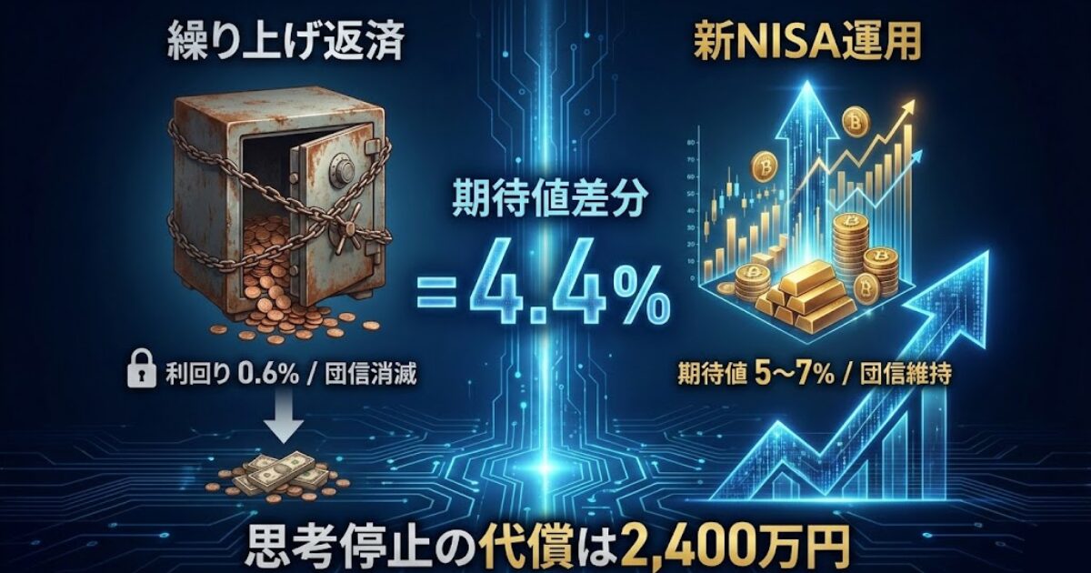 【決定版】住宅ローン控除終了後の「繰り上げ返済」は罠か？新NISAと戦わせた論理的最適解
