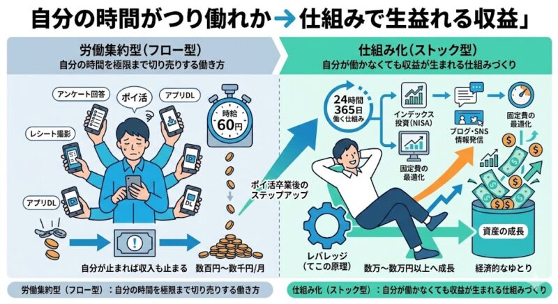 稼ぎ方の次元を変える「仕組み化(ストック型)」という思考法