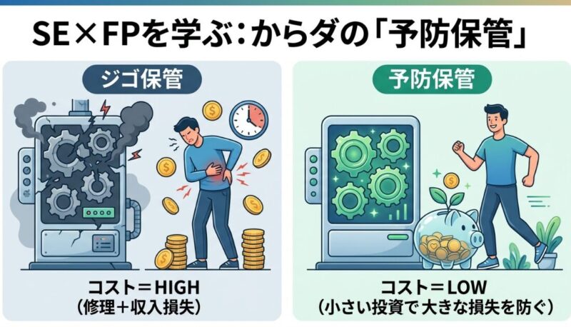 体は最大の資本。システムエンジニアに学ぶ「予防保全」の考え方